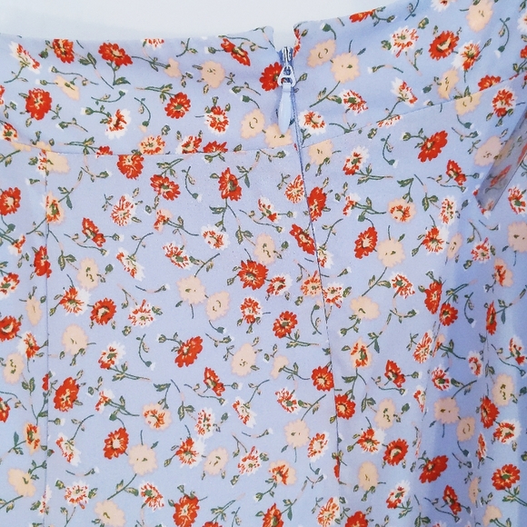 Mixed-Print Ruffled Asymmetrical Skirt - Picture 6 of 6